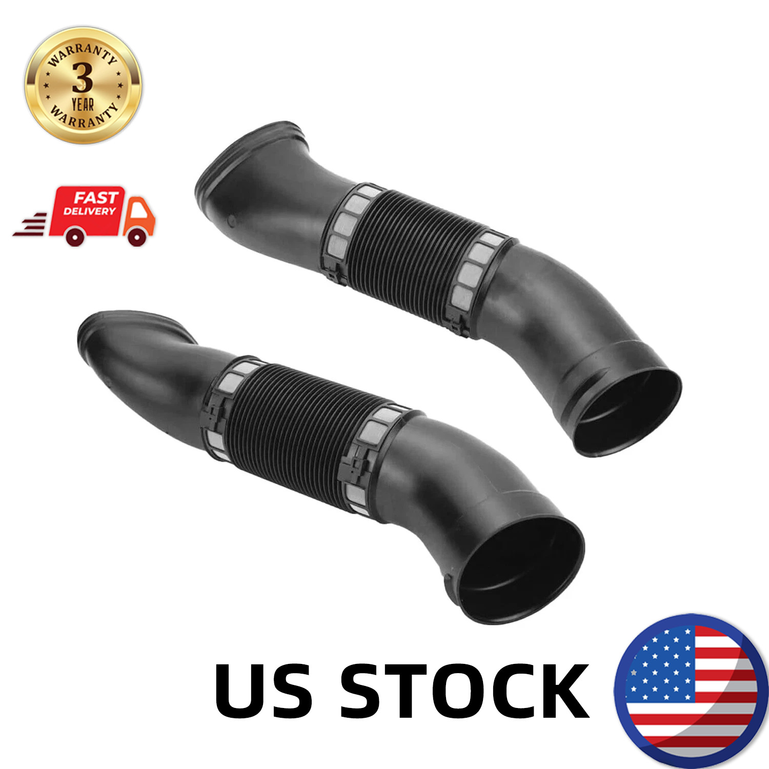 Air Inlet Intake Duct Hose Front Left & Right Fit 2003-2005 Mercedes-Benz E320