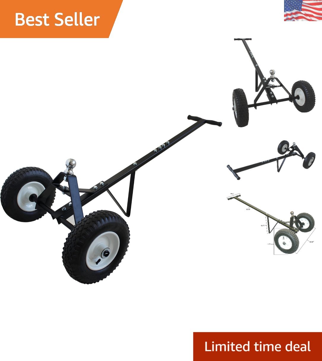 Versatile 600 lb Capacity Trailer Dolly with 12-Inch Tires for Easy Maneuvering