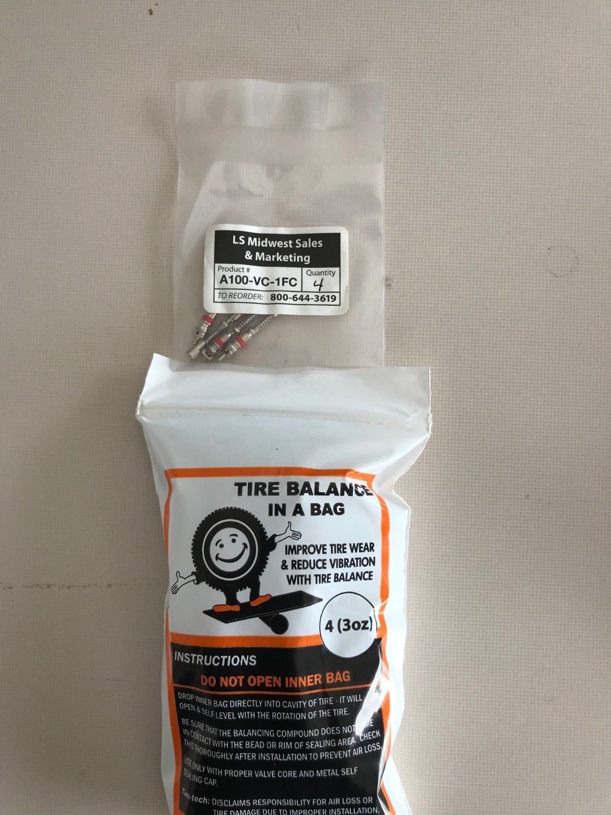 (4-3 ounce bags) 3 ounce tire balance beads MADE IN USA (4-3 ounce bags) 3 ounce tire balance beads MADE IN USA