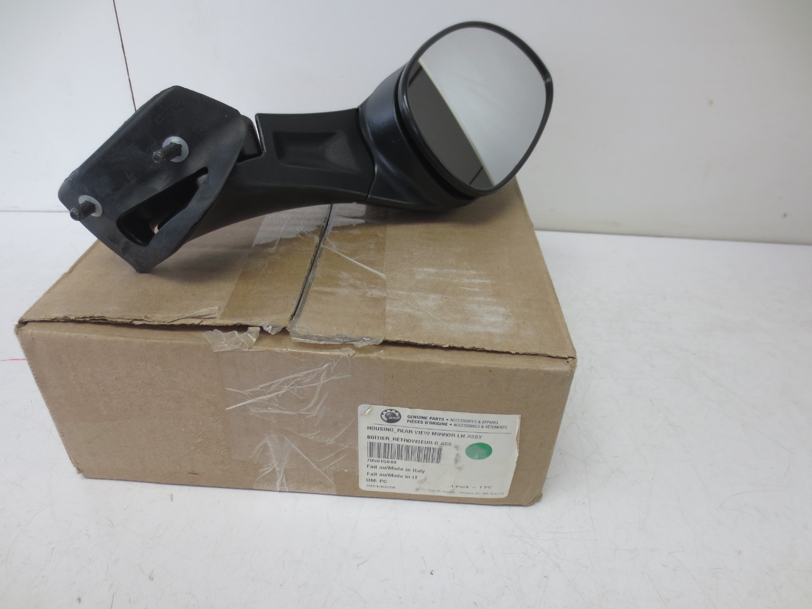 NEW Genuine BRP OEM Spyder F3 Left View Mirror 705015049 NEW Genuine BRP OEM Spyder F3 Left View Mirror 705015049