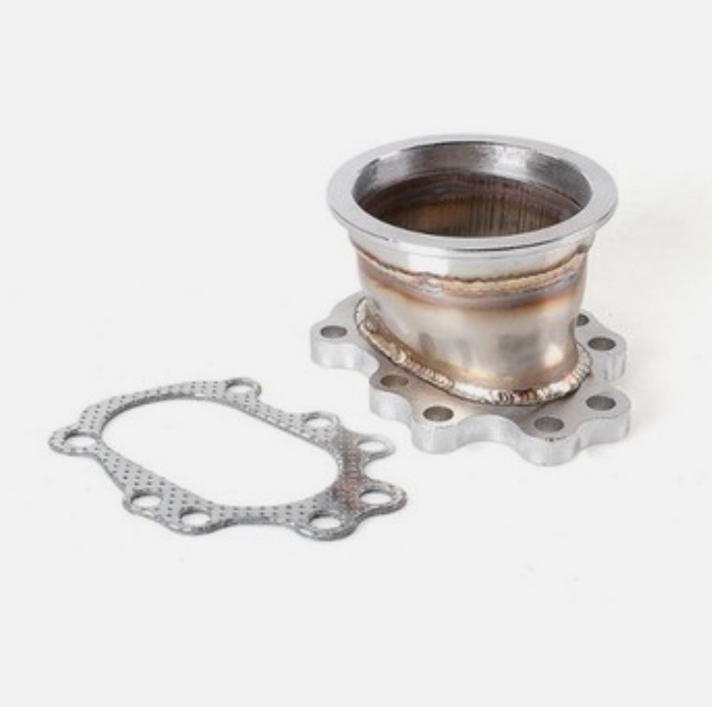 3-inch turbocharger 8-hole flange base suitable for GT25 GT28 car modification 3-inch turbocharger 8-hole flange base suitable for GT25 GT28 car modification