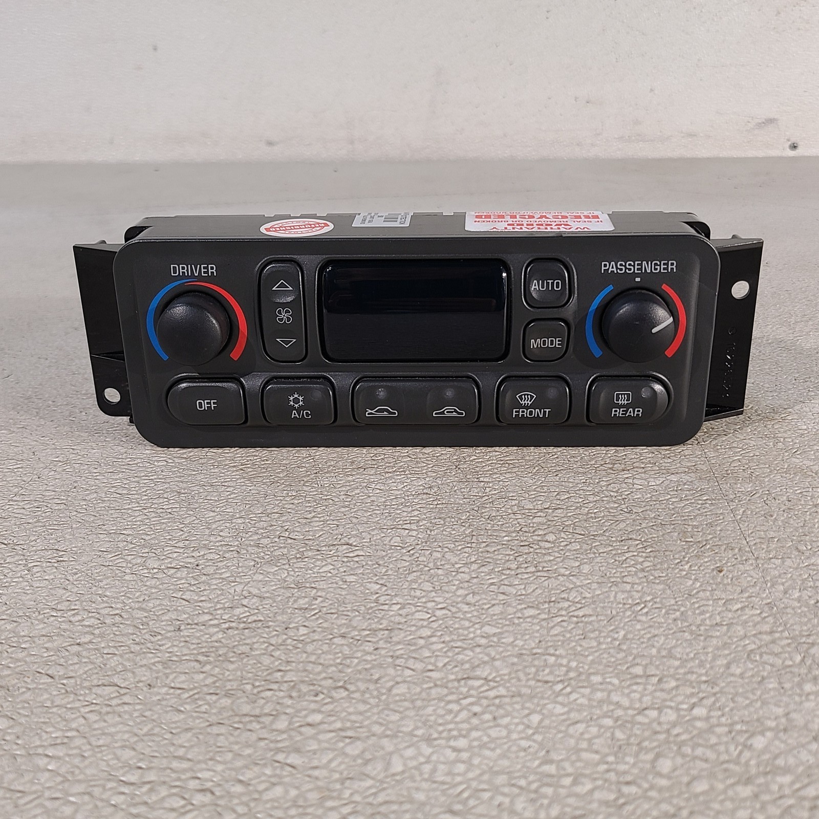 00-04 Corvette C5 Dual Zone Climate Hvac Climate Control Fan 09380441 Aa7393