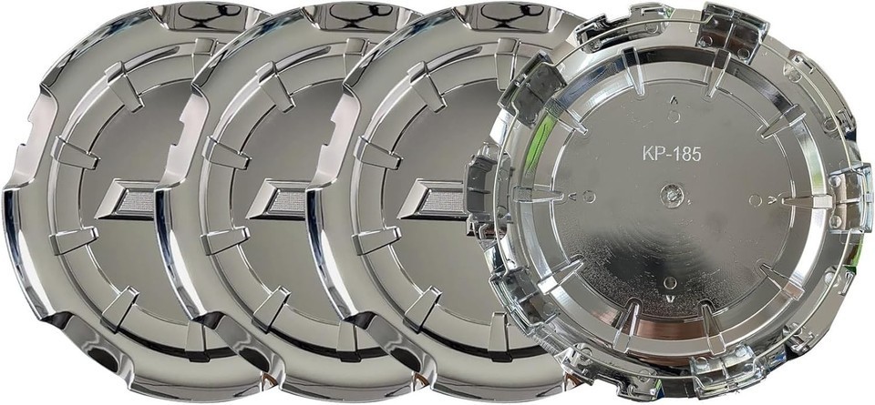 4 PC NEW Chrome Wheel Center Caps for CHEVY SILVERADO 1500 TAHOE SUBURBAN