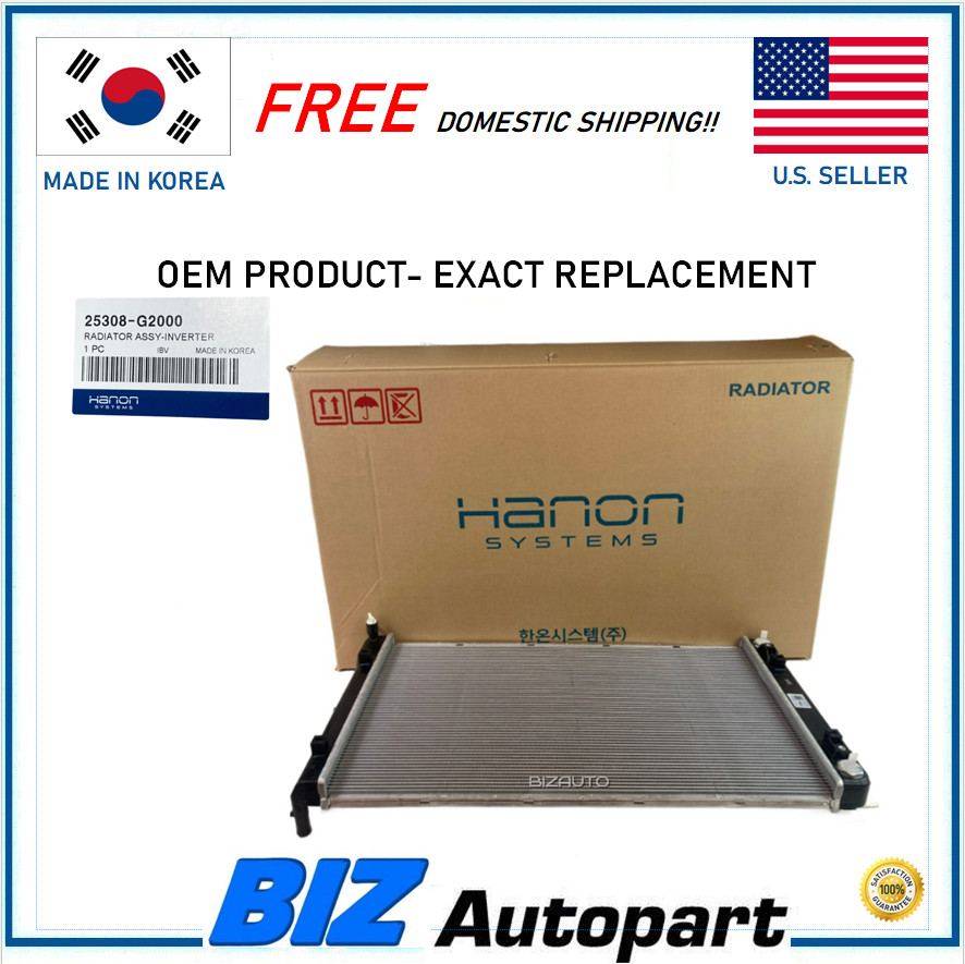 HANON OEM Inverter Radiator for 2017-2022 Hyundai Ioniq Kia Niro 25308-G2000