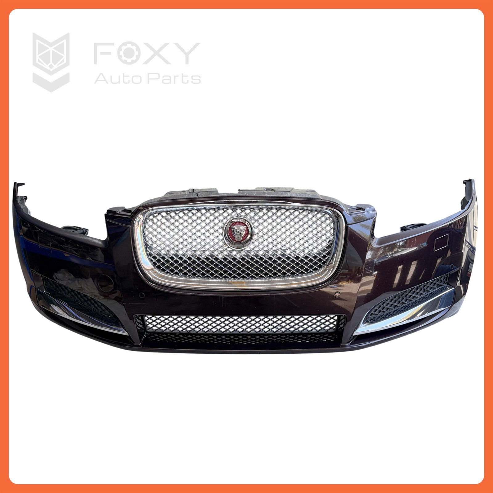 12-15 Jaguar XF Front Bumper Cover Assembly W/ Grille and Sensor Caviar Met OEM 12-15 Jaguar XF Front Bumper Cover Assembly W/ Grille and Sensor Caviar Met OEM