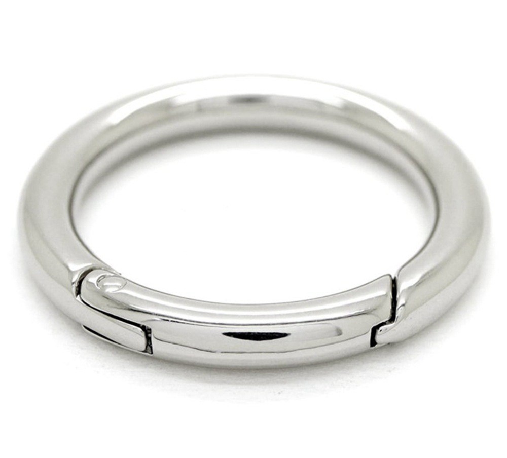 O-Ring Metal Keychain Clip Round Opening Key Ring Buckle Bag Hardware Accessory