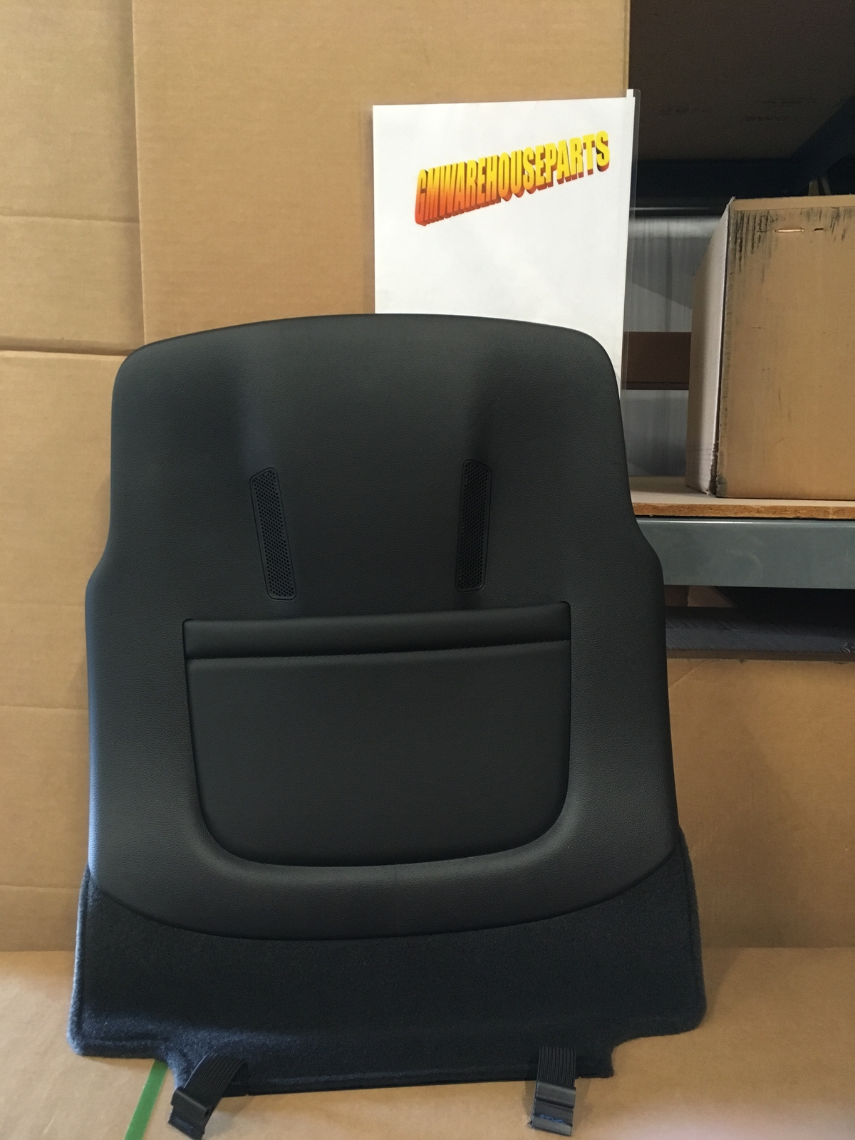 2014-2016 SILVERADO SIERRA BLACK FRONT SEAT BACK PANEL NEW GM #  23365184