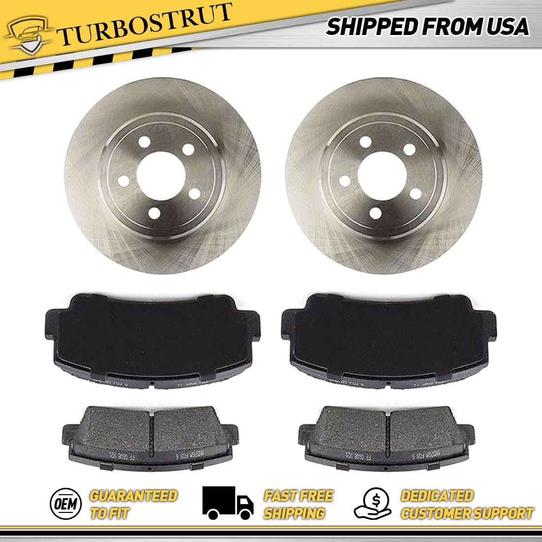 Front OE Brake Rotors Brake Pad For 1977-1982 Ford Courier Lifetime Warranty