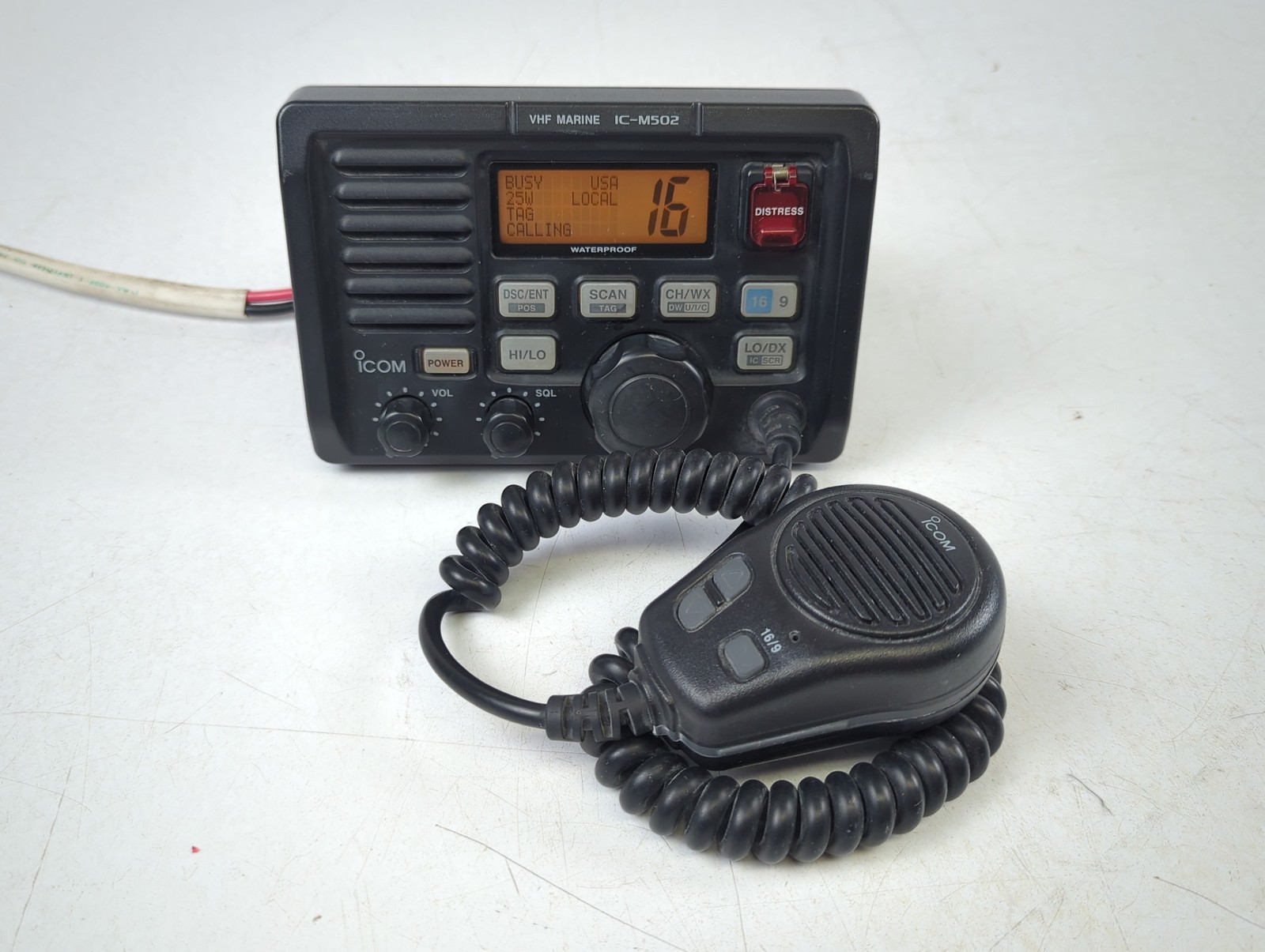 Icom IC-M502A Boat Waterproof DSC VHF Radio Transceiver with Microphone IC-M502 Icom IC-M502A Boat Waterproof DSC VHF Radio Transceiver with Microphone IC-M502