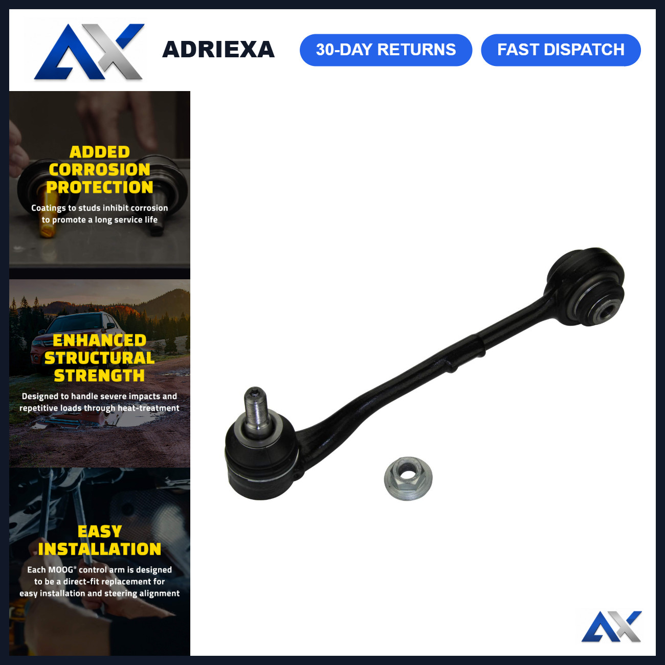 Front Lower Suspension Control Arm & Ball Joint Assembly - Compatible, Durable, Front Lower Suspension Control Arm & Ball Joint Assembly - Compatible, Durable,