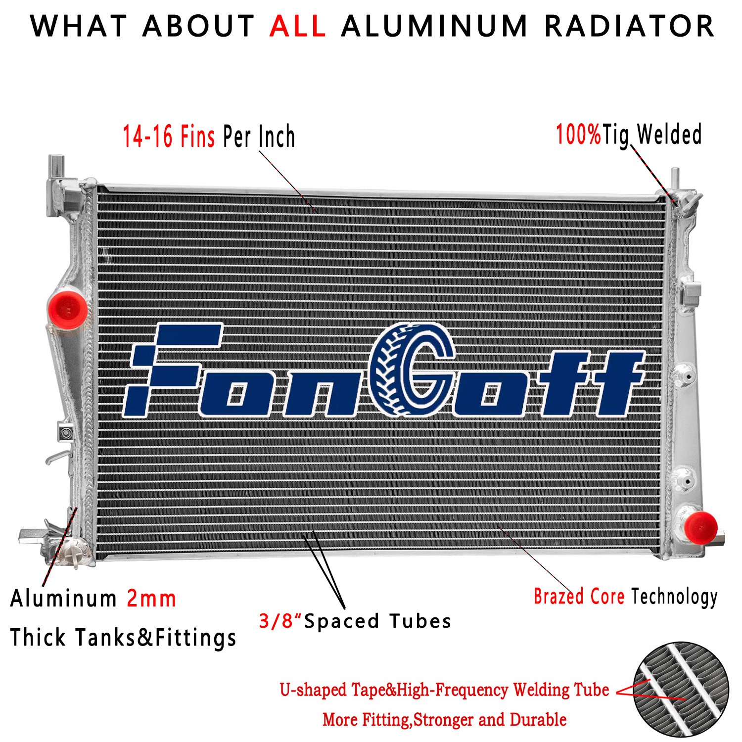 2Row Aluminum Radiator Fit 14-2018 Jeep Cherokee KL 2.4L 3.2L CU13401 68229290AA 2Row Aluminum Radiator Fit 14-2018 Jeep Cherokee KL 2.4L 3.2L CU13401 68229290AA
