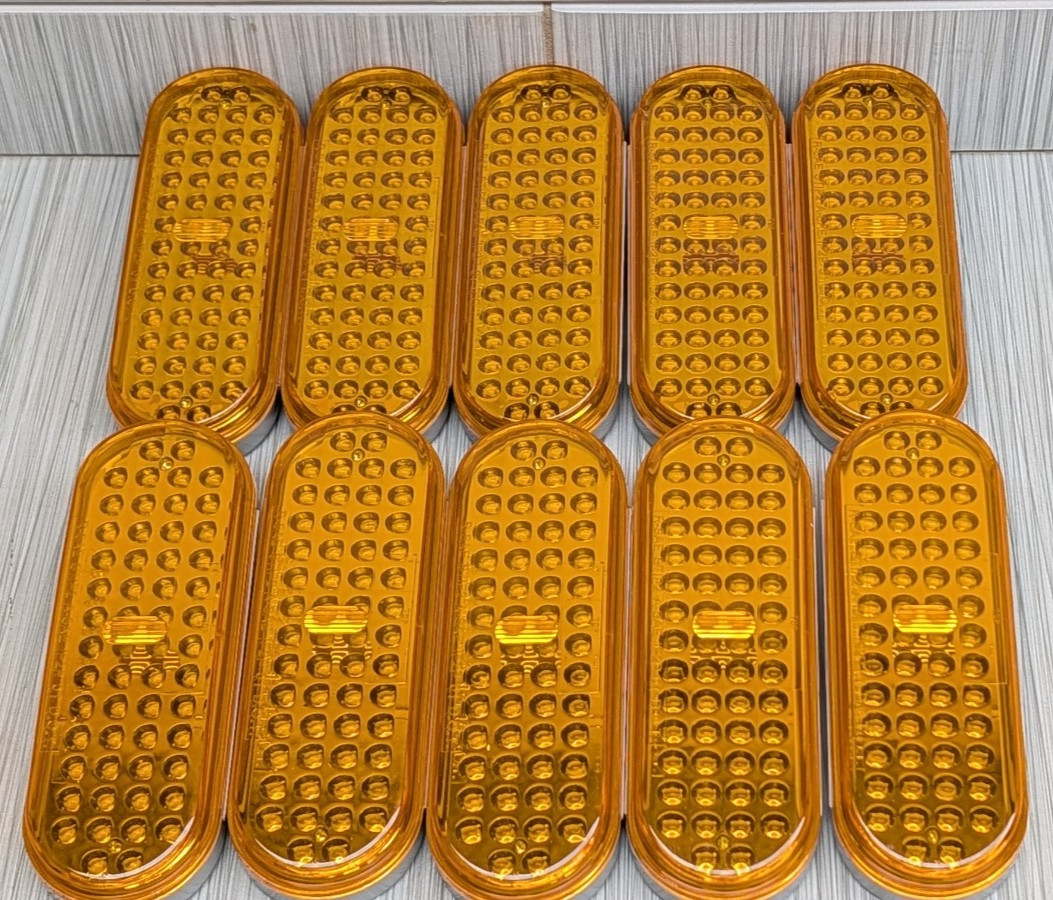 10- PACK STL70AB Optronics Lamp Turn High Count LED 56 Amber Oval Grommet Mount 10- PACK STL70AB Optronics Lamp Turn High Count LED 56 Amber Oval Grommet Mount