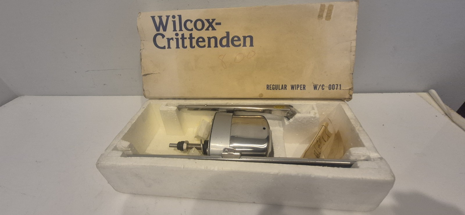 VINTAGE WILCOX CRITTENDEN Windshield Wiper And Motor Nos VINTAGE WILCOX CRITTENDEN Windshield Wiper And Motor Nos