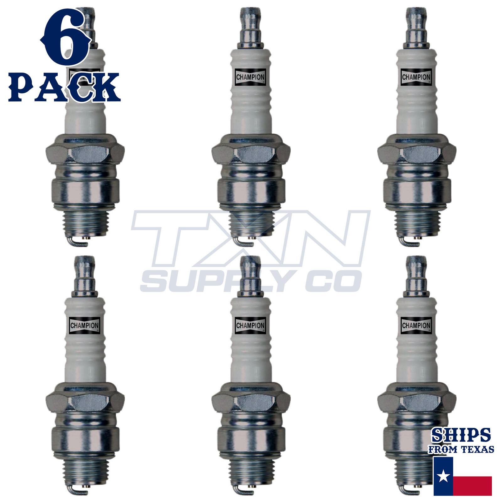 Champion 841 Spark Plugs 6 Pack