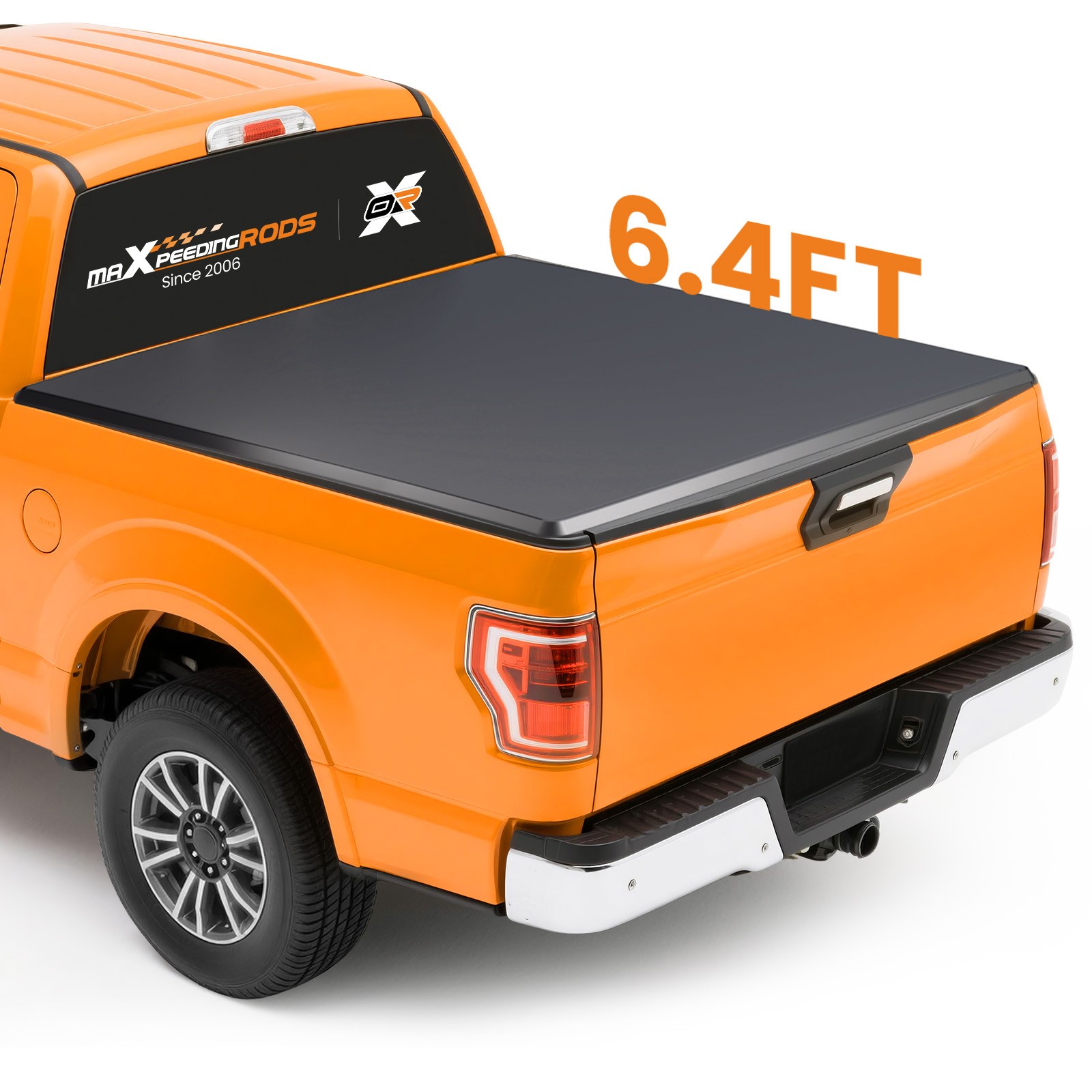 6.4ft Soft Tonneau Cover for Dodge Ram 1500 2500 3500 Vinyl W/ LED Light