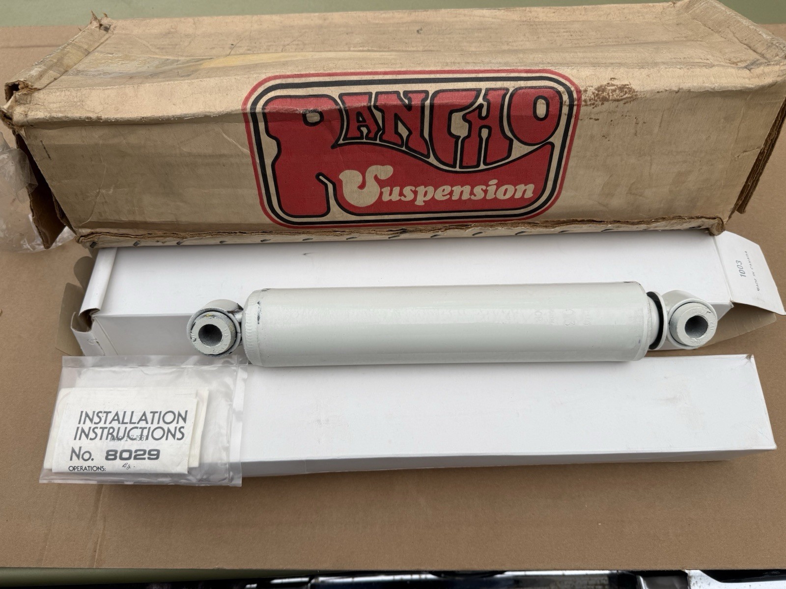 NOS Vintage Rancho 1003 White Shocks Lot of 3/1973-1987 Chevy K10 Blazer NOS Vintage Rancho 1003 White Shocks Lot of 3/1973-1987 Chevy K10 Blazer