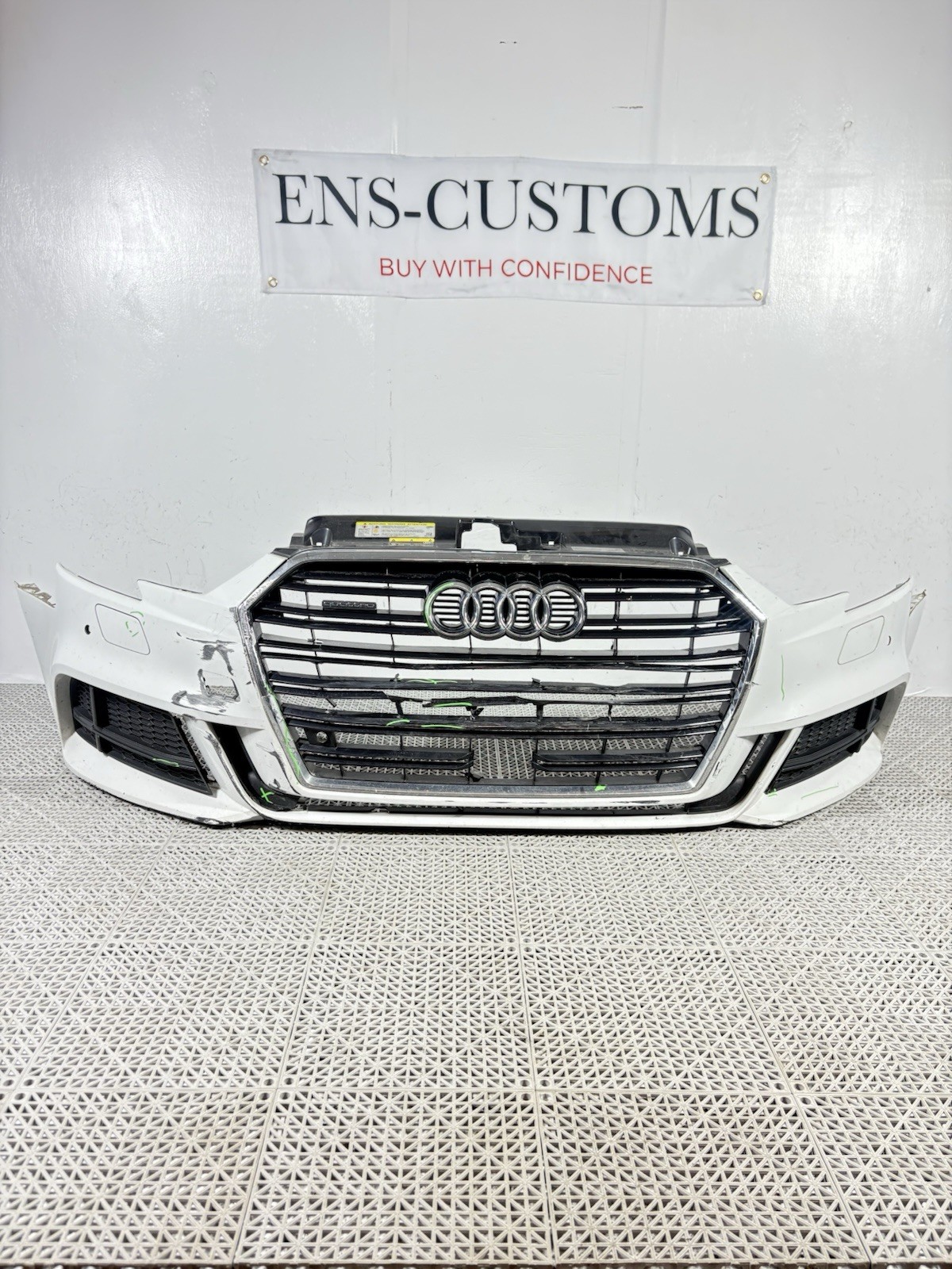 ⭐️2017 2018 2019 2020 Audi S3 A3 S-Line Front Bumper Cover OEM 8V5 807 437 EB997 ⭐️2017 2018 2019 2020 Audi S3 A3 S-Line Front Bumper Cover OEM 8V5 807 437 EB997