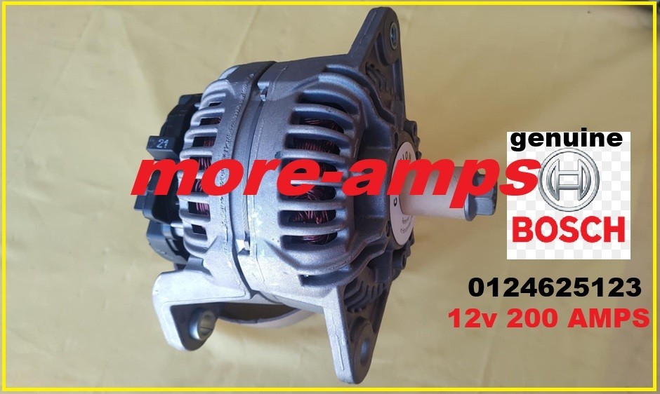 OEM BOSCH ALTERNATOR 12V 200AMPS 0124625123 AL9963SB 12716 12775 12881 OEM BOSCH ALTERNATOR 12V 200AMPS 0124625123 AL9963SB 12716 12775 12881
