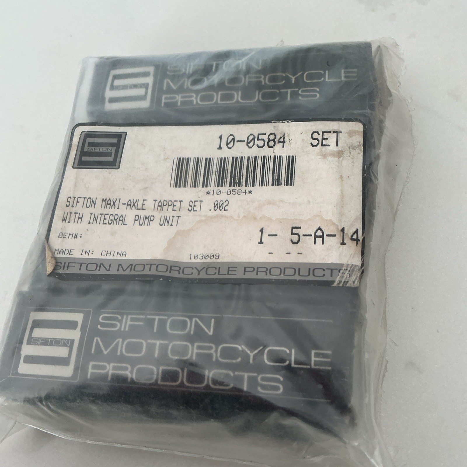SIFTON HYDRAULIC TAPPET MAXI-AXLE .002 (1 5A 14) 10 0584 4pc Set JIMS 1825 New SIFTON HYDRAULIC TAPPET MAXI-AXLE .002 (1 5A 14) 10 0584 4pc Set JIMS 1825 New