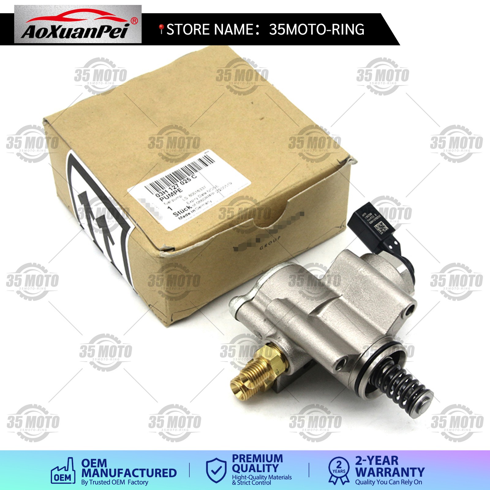 Original High Pressure Fuel Pump For Audi Q7 VW Touareg  Passat  Cayenne V6 3.6L