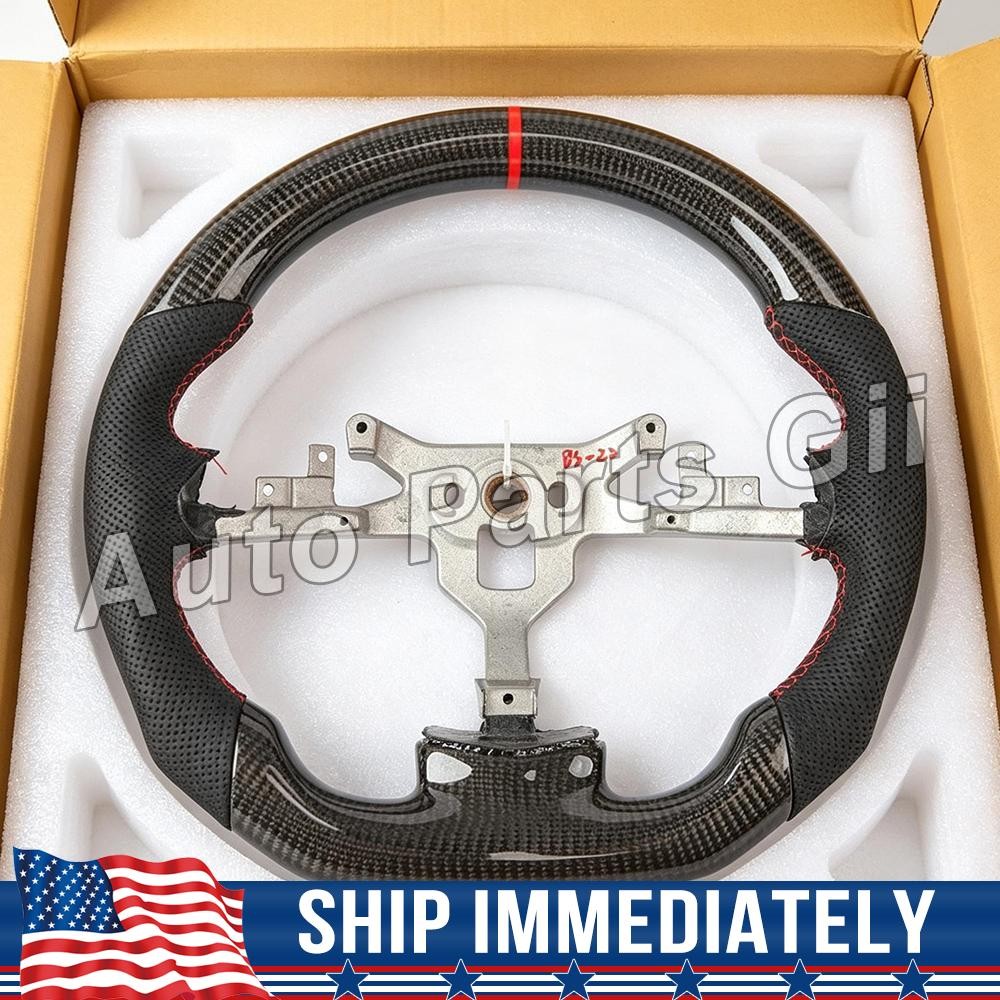 ✅NEW✅Carbon Fiber Sport Steering Wheel For Chevrolet Corvette C6 Z06 ZR1 2006-13