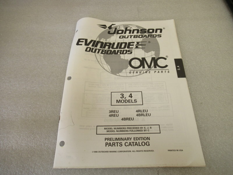 PM188 1997 Evinrude/Johnson OMC 3, 4 Models Prelim Edition Parts Catalog 438650 PM188 1997 Evinrude/Johnson OMC 3, 4 Models Prelim Edition Parts Catalog 438650