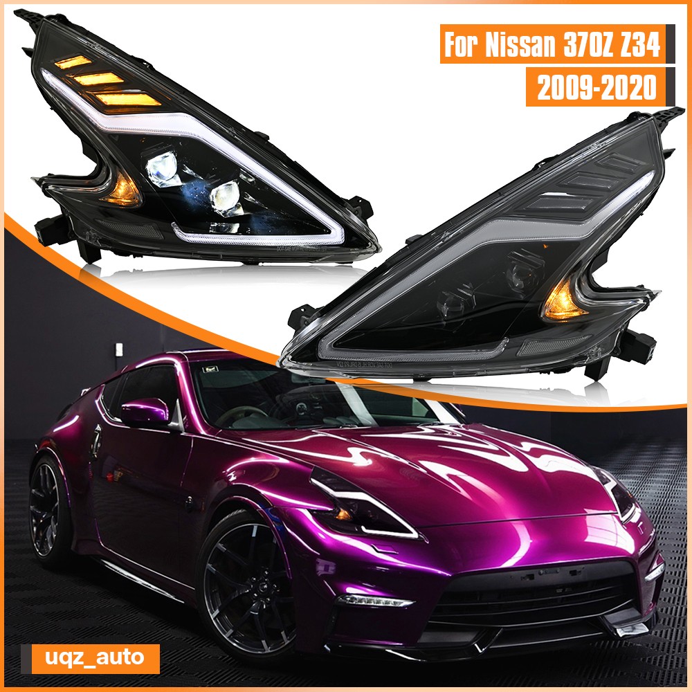 2PCS LED Projector Headlight Fit For Nissan 370Z Z34 2009-2020 Head Front Lamps 2PCS LED Projector Headlight Fit For Nissan 370Z Z34 2009-2020 Head Front Lamps