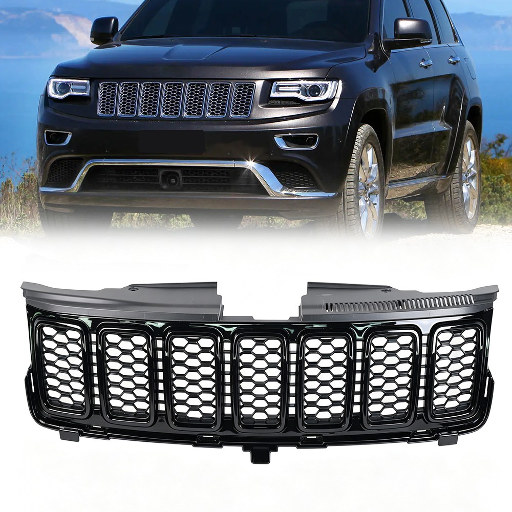 US STOCK For 2017-2022 Jeep Grand Cherokee Front Upper Grill Assembly 68258419AC