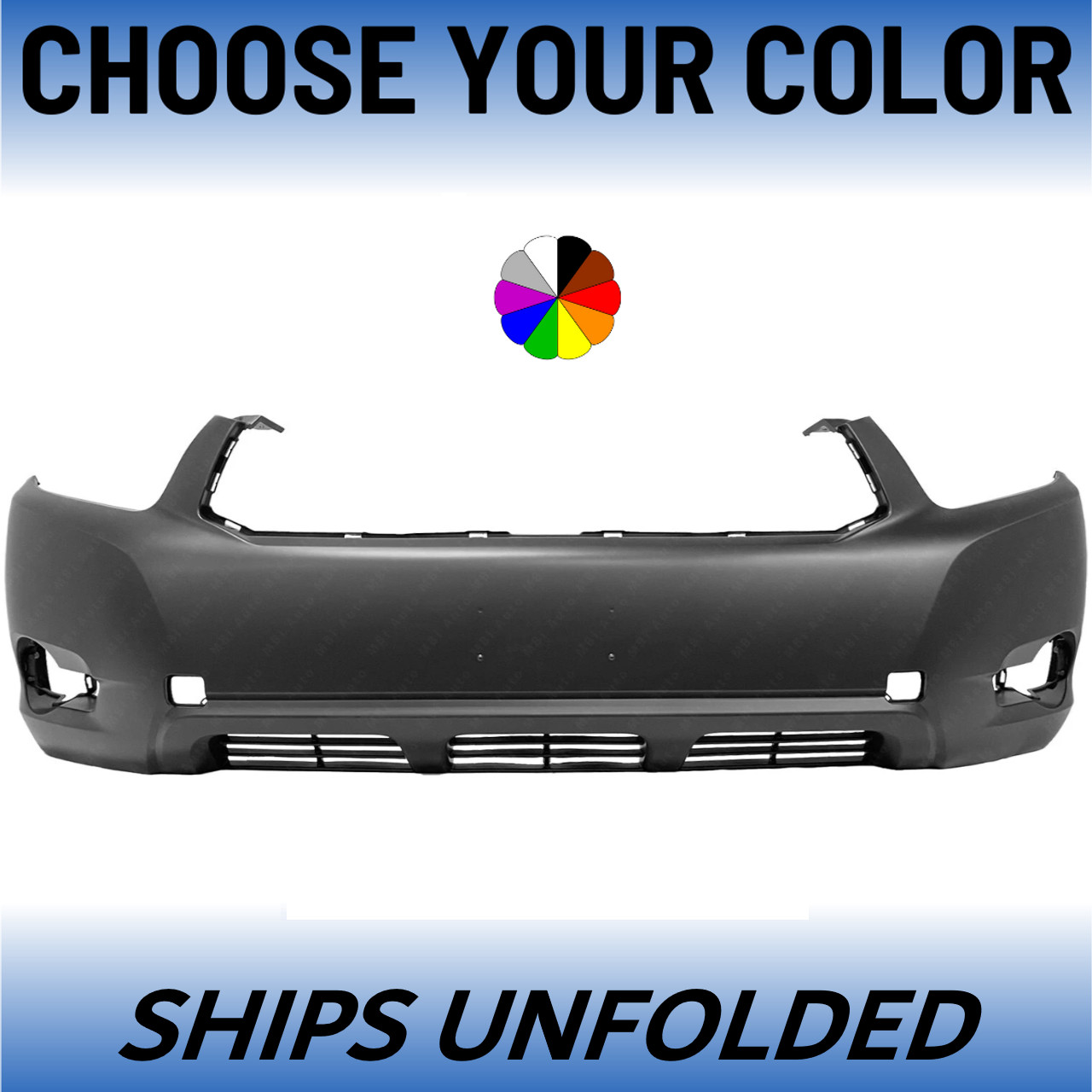NEW Choose Your Color Painted Front Bumper For 2008-2010 Toyota Highlander