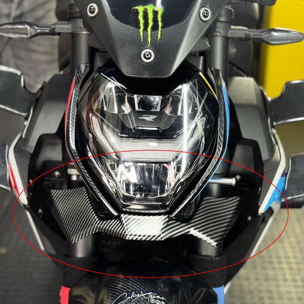 Front Downforce Spoilers Wings Carbon Fiber For BMW S1000R M1000R 2021-2024 Front Downforce Spoilers Wings Carbon Fiber For BMW S1000R M1000R 2021-2024