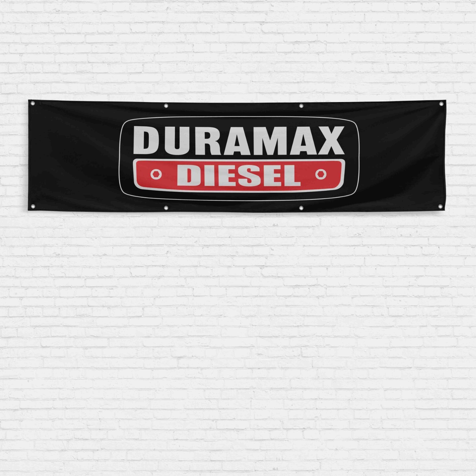 Duramax Diesel 2x8 ft Flag Turbo Truck V8 Engine Garage Wall Sign Banner