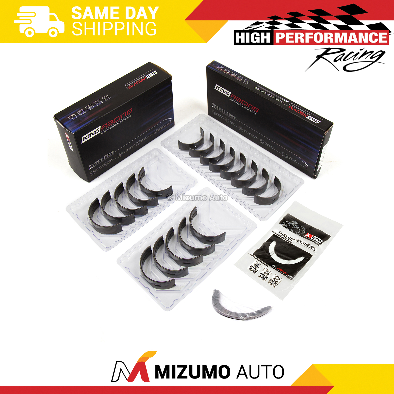 King Racing Main Rod Bearings Fit 98-02 Honda Accord Isuzu F23A1 F23A4 F23A7