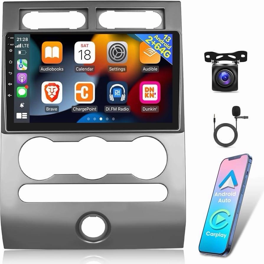 9in Android Car Radio Ford Expedition 2007-2017 Manual AC 2G+64G CarPlay 9in Android Car Radio Ford Expedition 2007-2017 Manual AC 2G+64G CarPlay