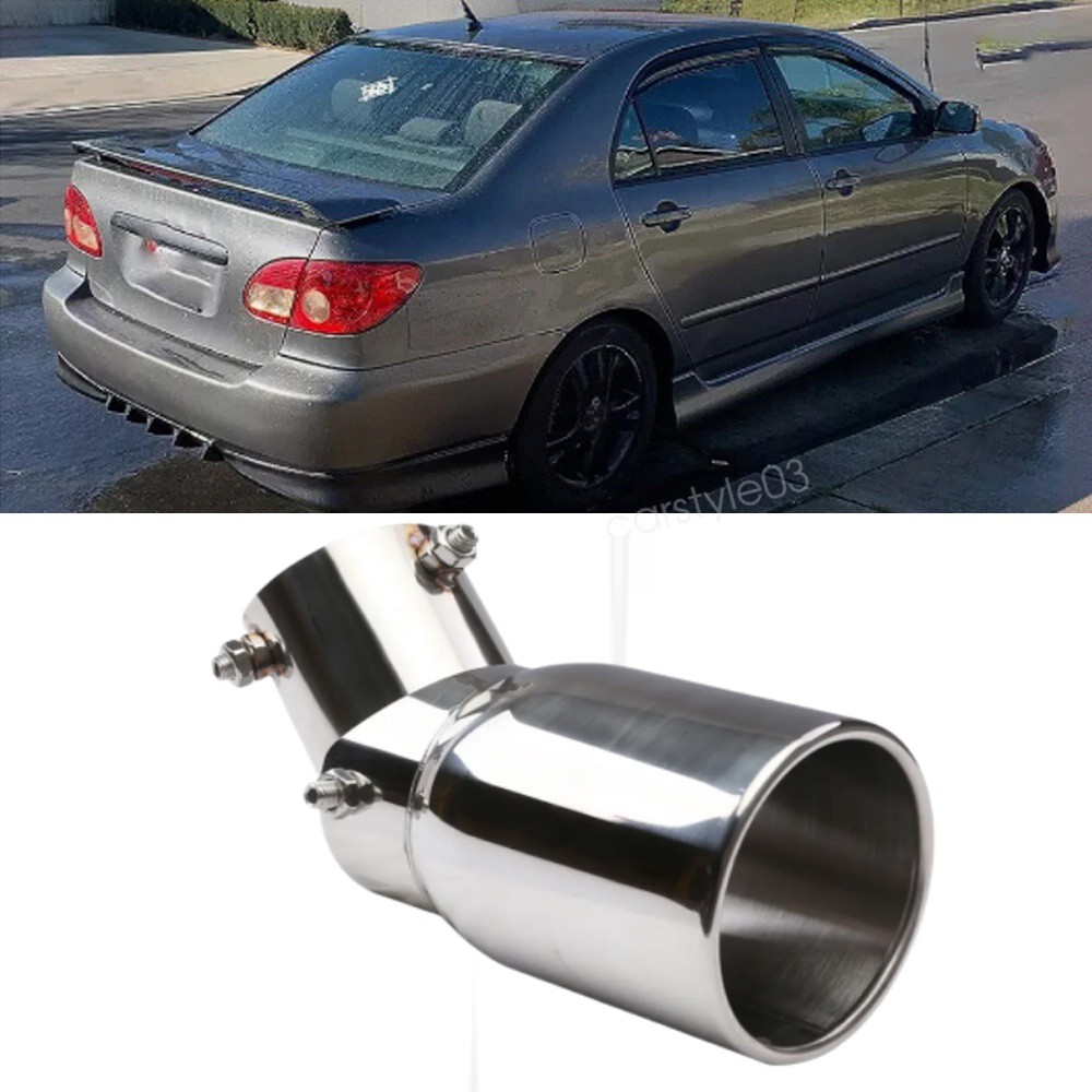 For Toyota 2000GT Corolla Exhaust Pipe Tip Rear Tail Muffler Stainless Steel