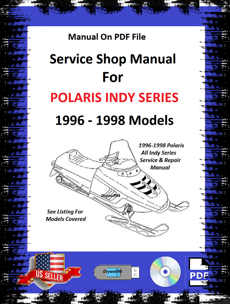 Polaris 1996 1997 1998 Indy Series Snowmobile Service /Maintenance Manual