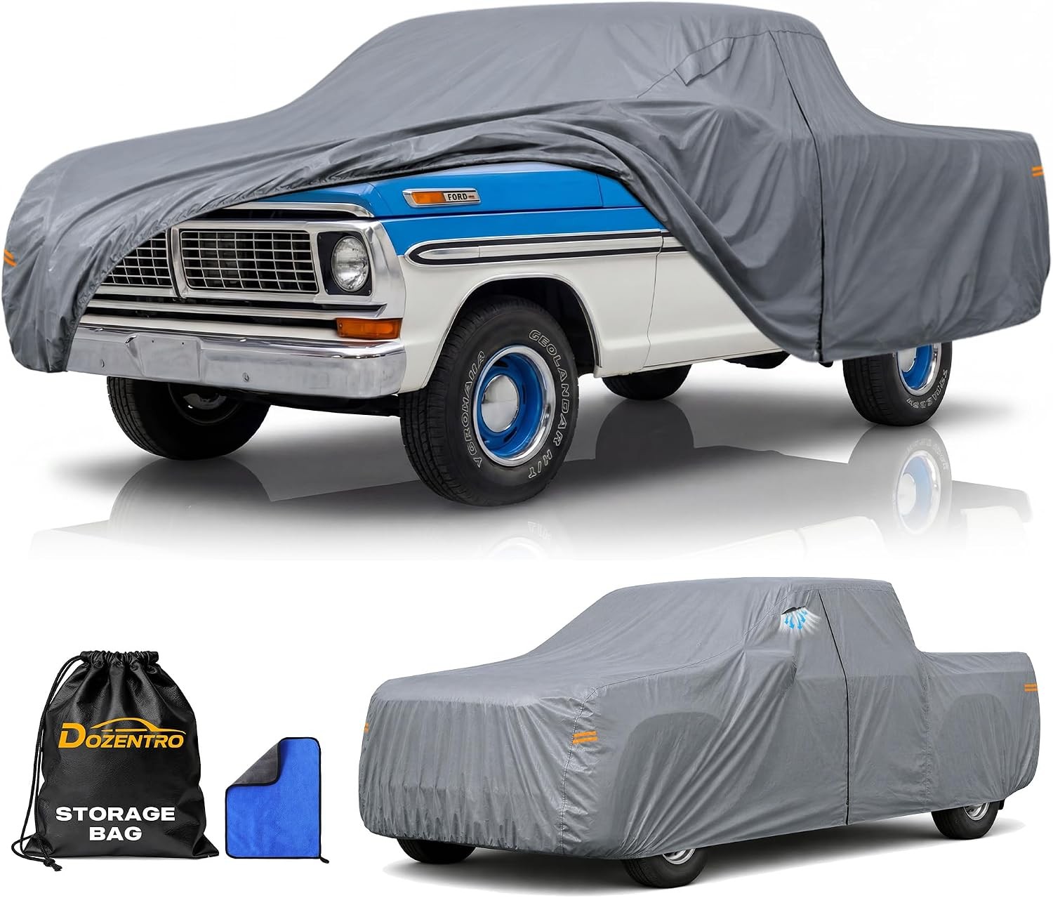 Ford F-100 Truck Cover Custom Fit 1966-1983 Regular Cab Short/Long Bed Waterproo