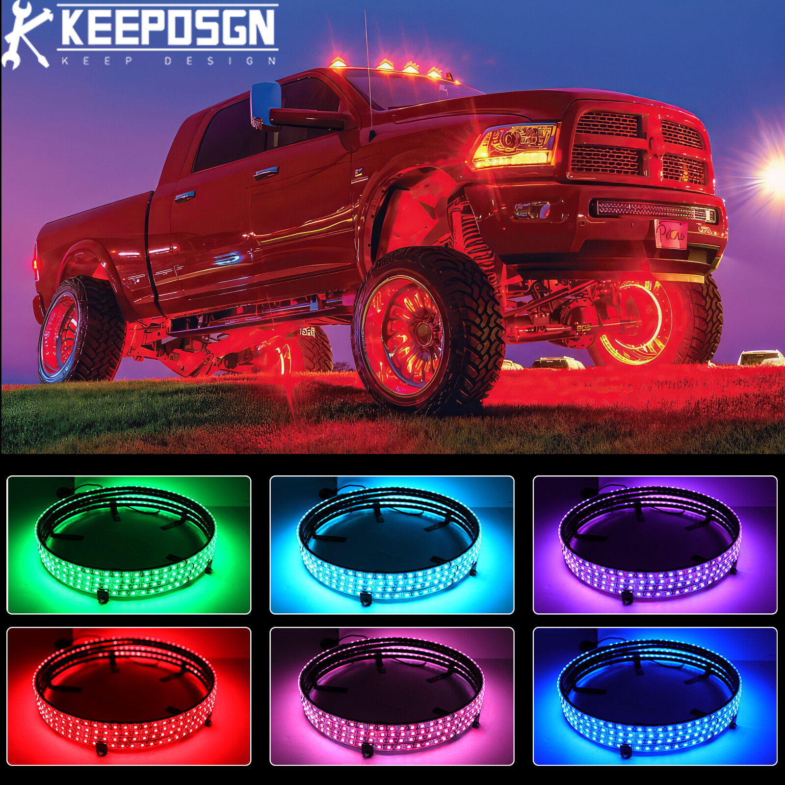 For Dodge Ram 1500 2500 3500 4PCS 17.5\