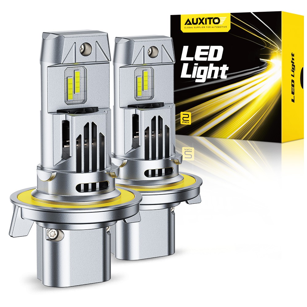 H13 9008 LED Headlight Bulbs Kit High Low Beam 6500K Super Bright White 66000LM