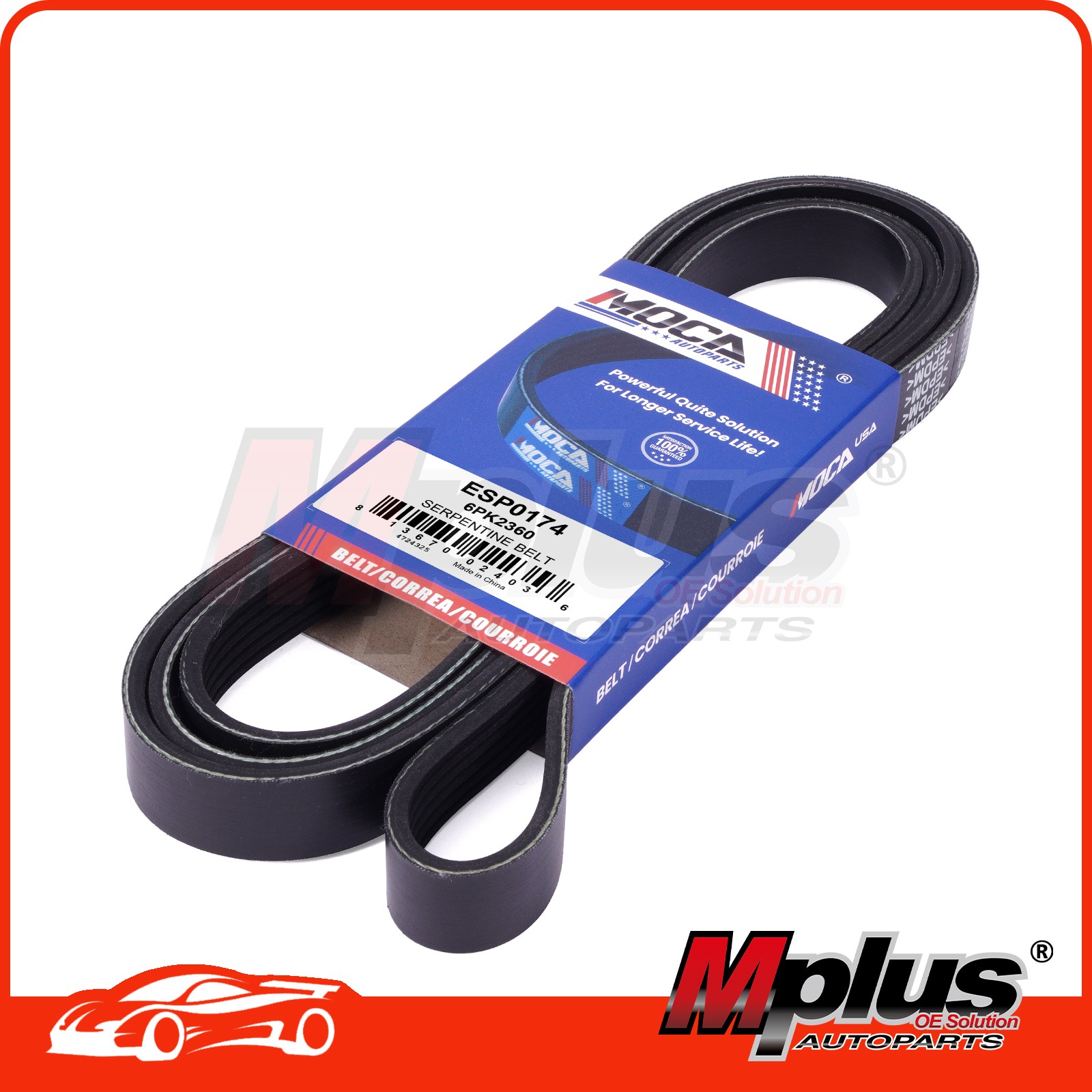 EPDM Serpentine Belt for 13-17 Chevrolet Traverse 05-08 Buick LaCrosse 6PK2360 EPDM Serpentine Belt for 13-17 Chevrolet Traverse 05-08 Buick LaCrosse 6PK2360