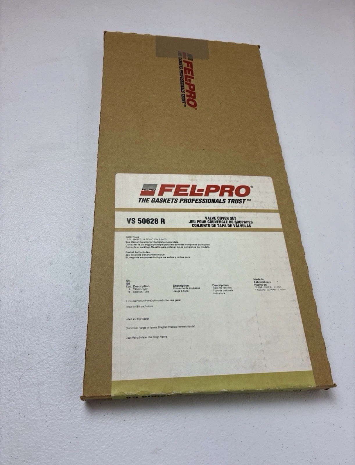 FelPro #VS50628R, Engine Valve Cover Gasket Set FelPro #VS50628R, Engine Valve Cover Gasket Set