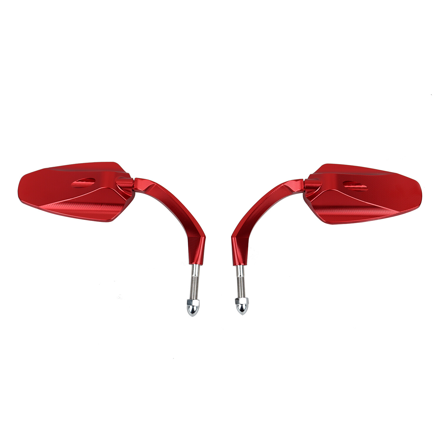 Red Motorcycle Rear View Mirrors for Harley Touring Road King Electra Glide FLHR
