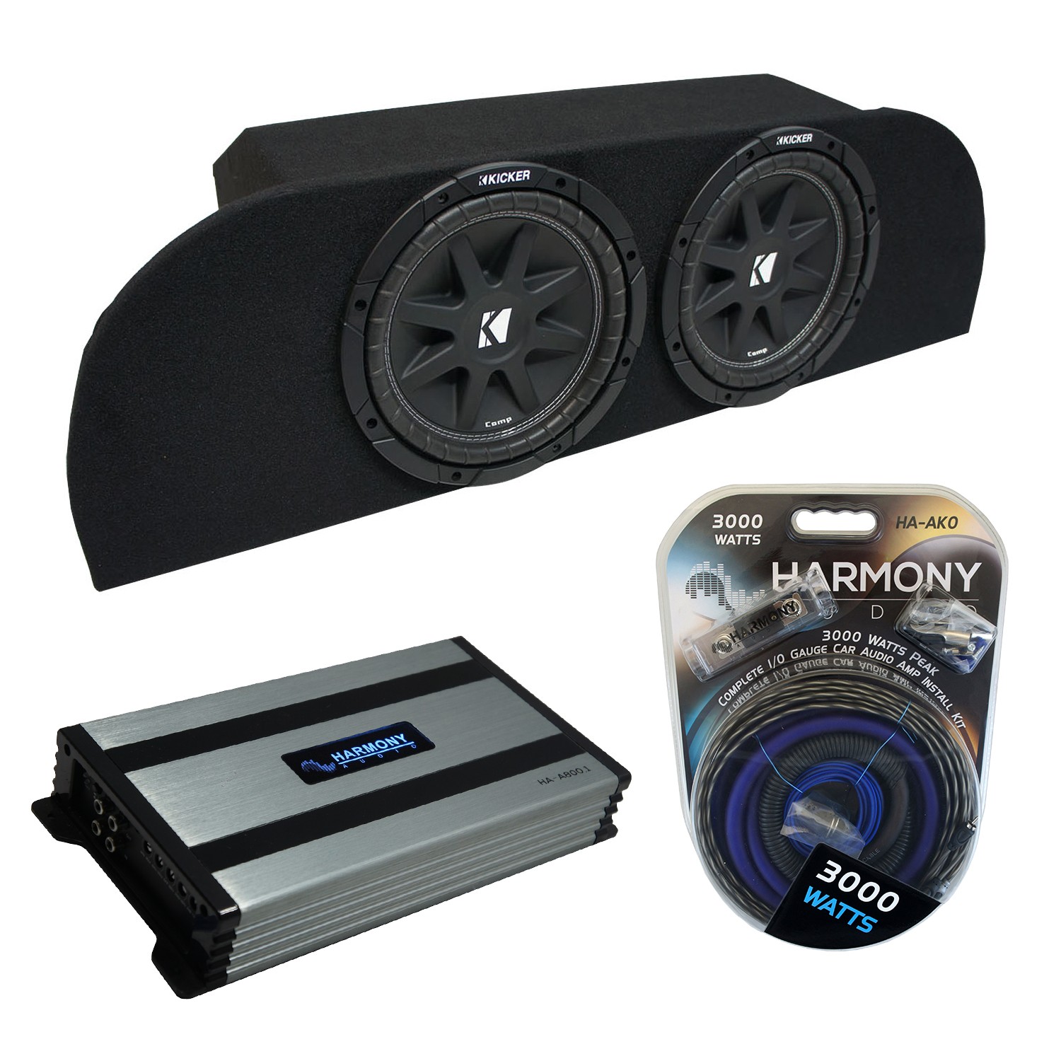 03-08 Fits Nissan 350Z Coupe Strut Kicker Comp C10 Dual 10 Sub Box HA-A800.1 Amp 03-08 Fits Nissan 350Z Coupe Strut Kicker Comp C10 Dual 10 Sub Box HA-A800.1 Amp