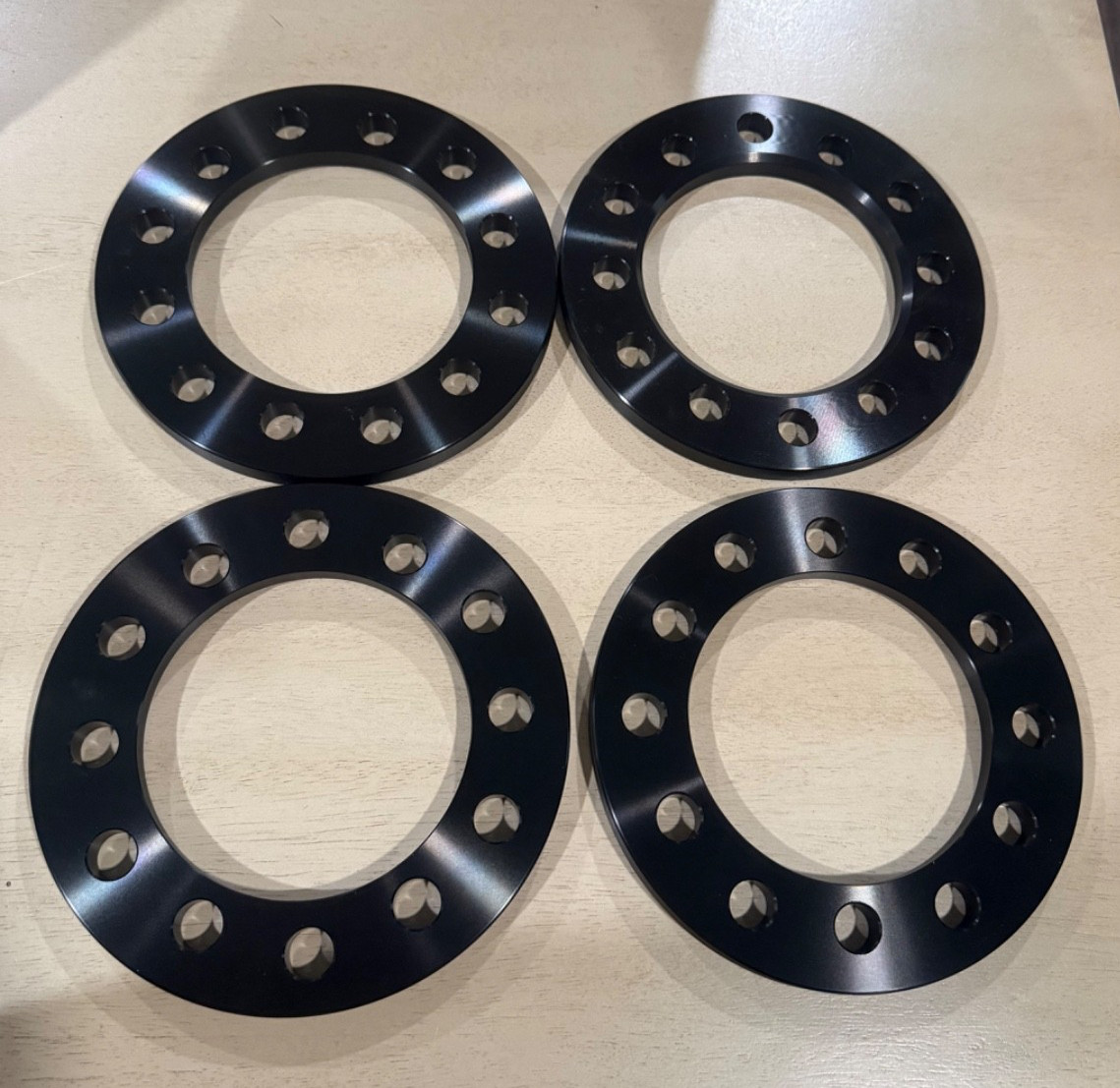 4PC 12mm Wheel Spacers 6x5.5 6x139.7 6x135 108mm Bore 6 Lug Black