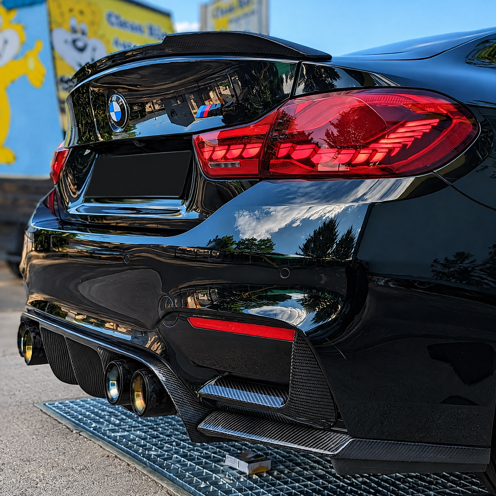 For 2014-2020 BMW F32 F33 F36 F82 F83 Full LED Tail Lights RED BMW M4 GTS Pair