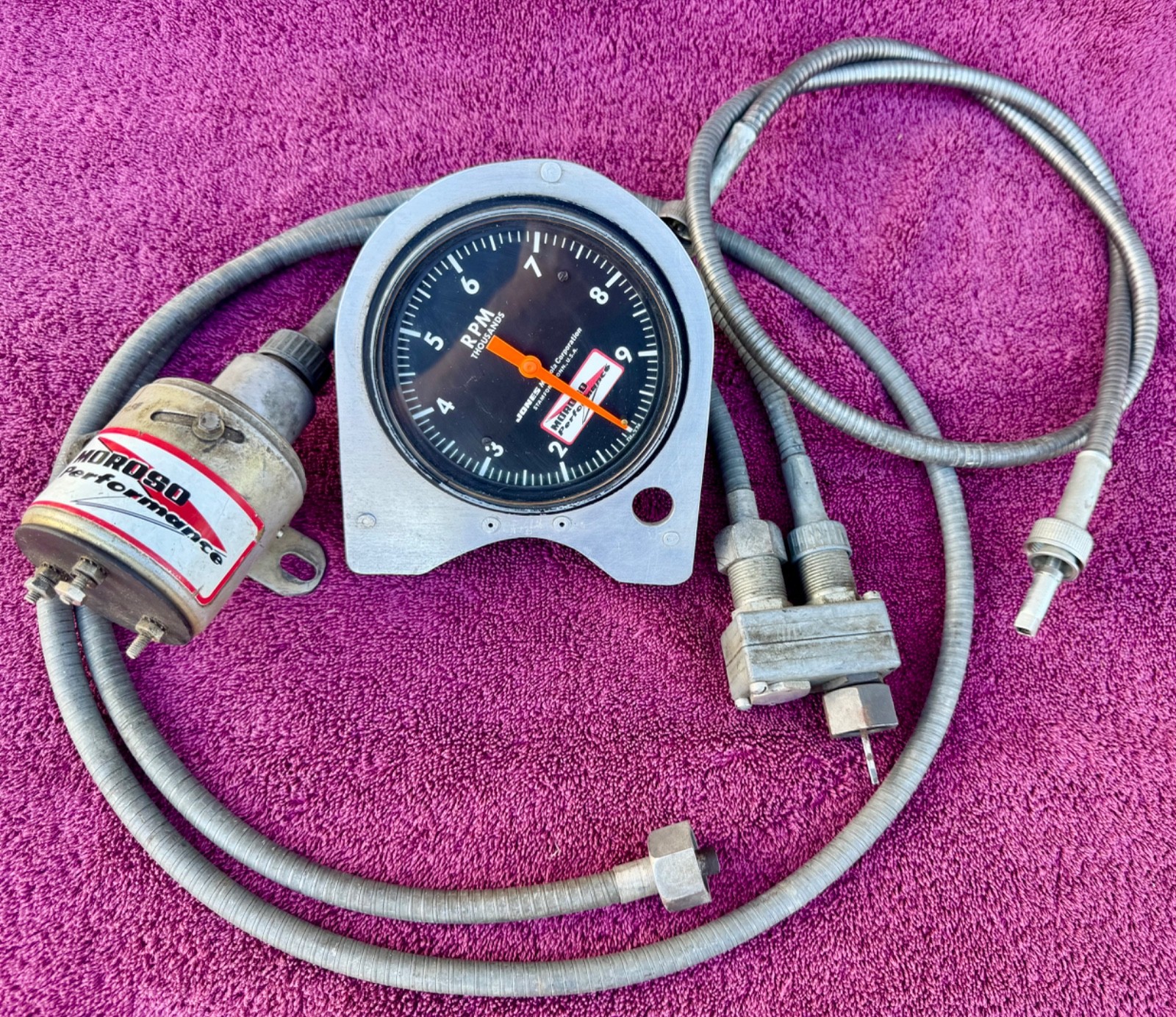MOROSO MECHANICAL 10K TACHOMETER, SPLITTER CABLE DRIVE REV LIMITER JONES MOTROLA MOROSO MECHANICAL 10K TACHOMETER, SPLITTER CABLE DRIVE REV LIMITER JONES MOTROLA