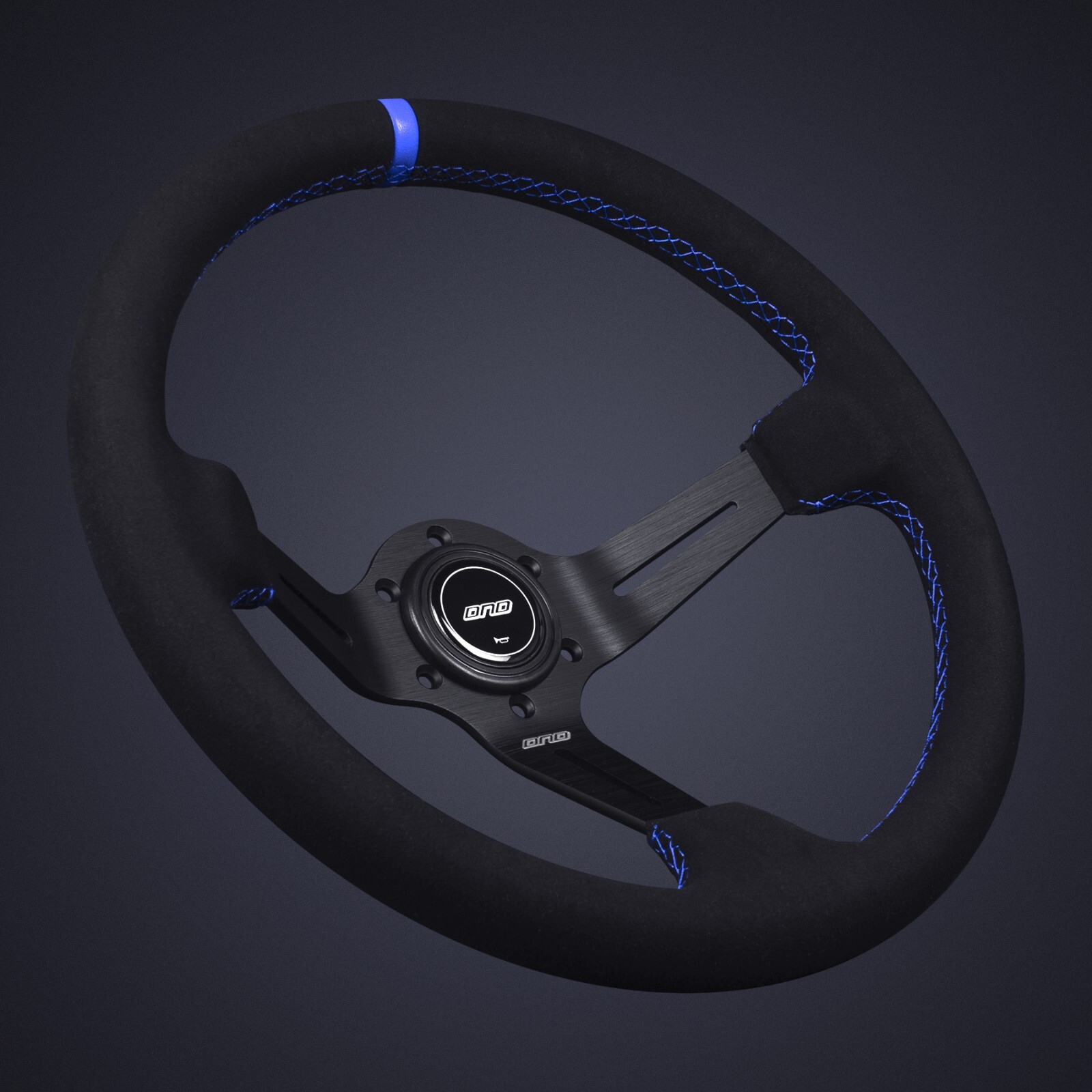 DND Performance Interior Alcantara Race Wheel (Blue) DND Performance Interior Alcantara Race Wheel (Blue)