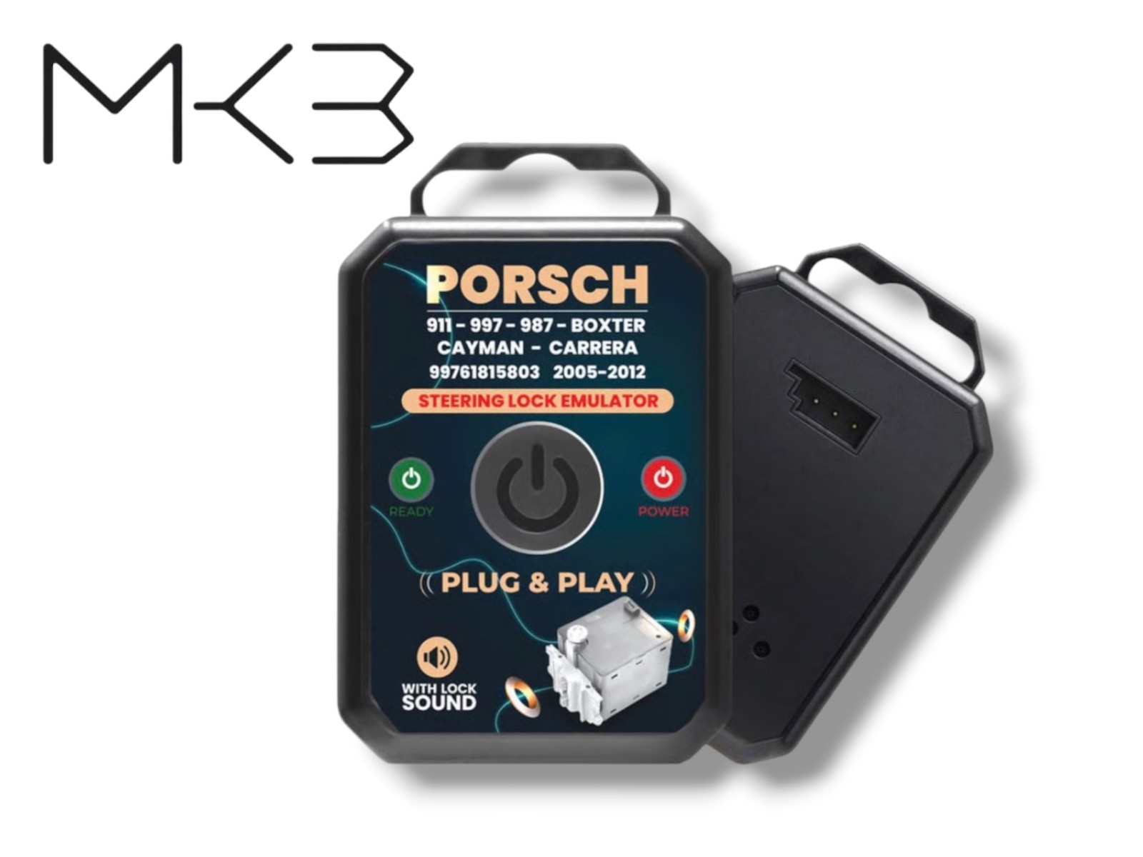 05-12 Porsche 911 Steering Lock Emulator Simulator PN: 99761815803 / New Plug