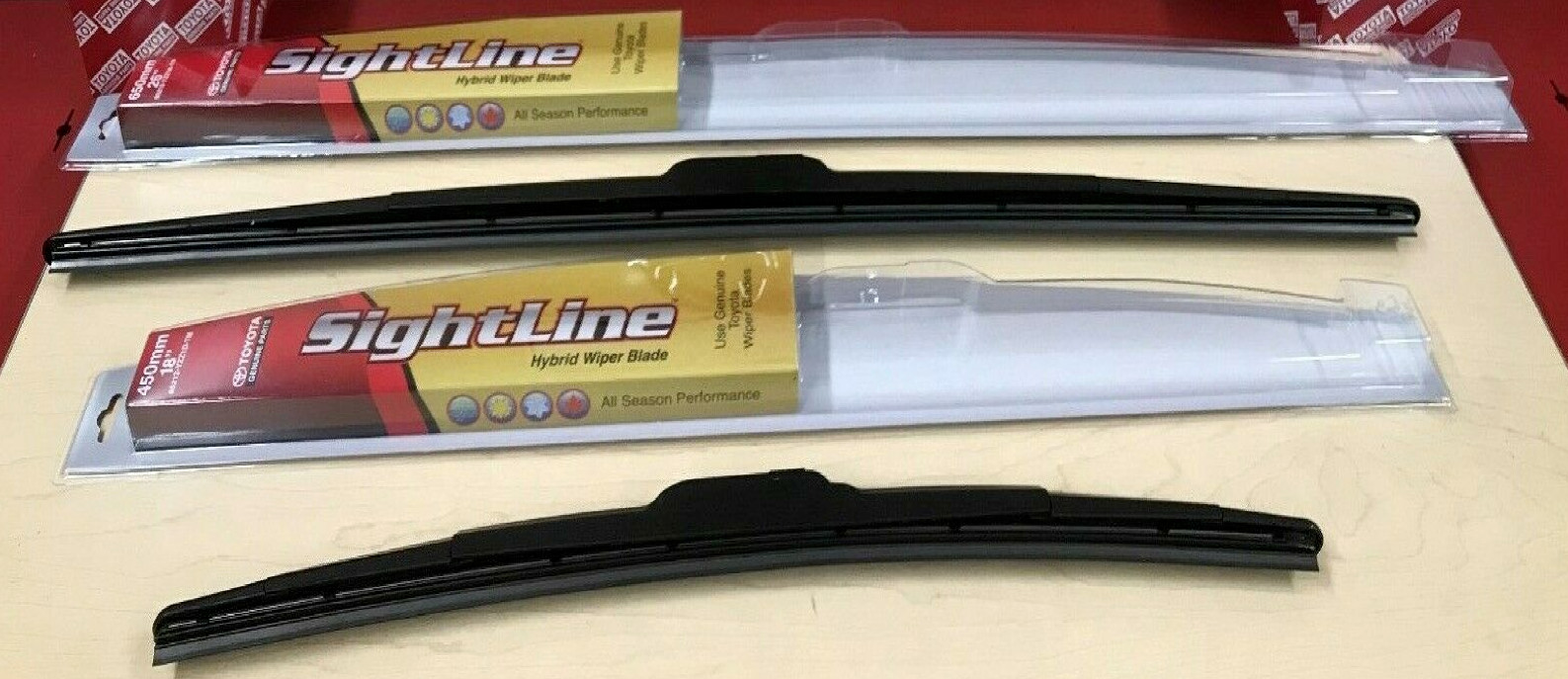 OEM 2009-2018 TOYOTA COROLLA OE STYLE SIGHTLINE WIPER BLADE KIT
