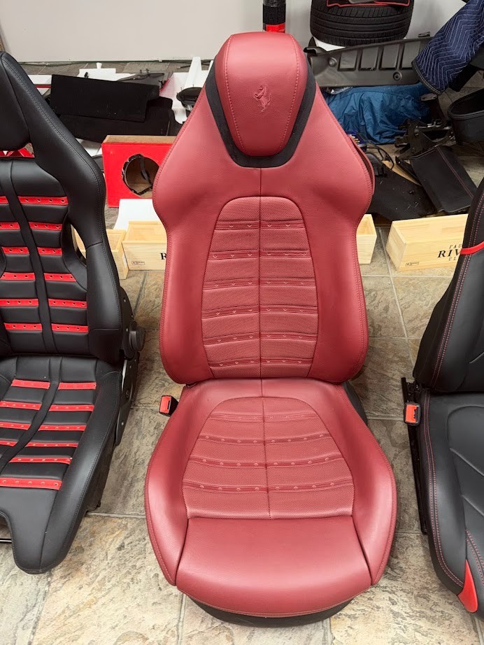 2020-2023 FERRARI ROMA DRIVERS OEM DISPLAY DAYTONA SEAT FULL POWER in Bordeaux