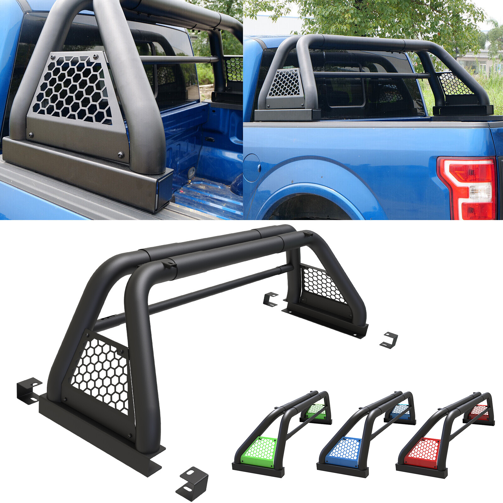 For 2004-2012/2015-2025 Chevy Colorado/GMC Canyon Truck Bed Chase Rack Roll Bar